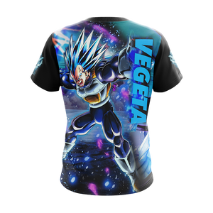 Dragon Ball Vegeta All Over Print T-shirt Zip Hoodie Pullover Hoodie   