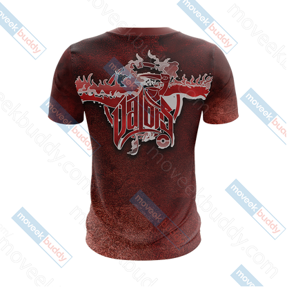 Pokemon Go - House Valor The Flame In the Night New Unisex 3D T-shirt