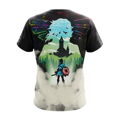 Link The Legend of Zelda All Over Print T-shirt Tank Top Zip Hoodie Pullover Hoodie