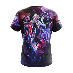 K/DA Band x Overwatch Female Characters Unisex 3D T-shirt   