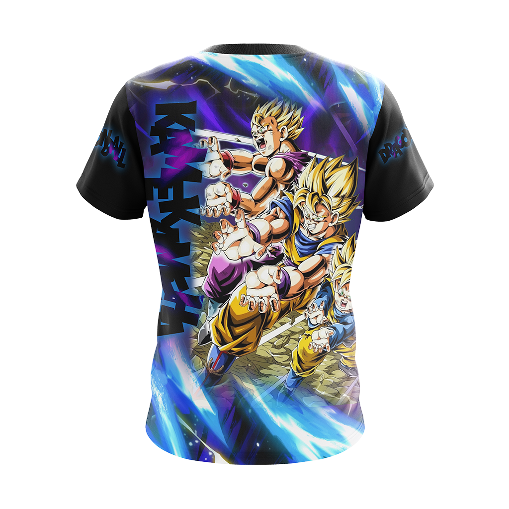 Dragon Ball Kamekameha Son Family Son Goku Goten Gohan Unisex 3D T-shirt Zip Hoodie