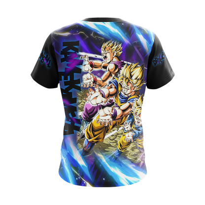 Dragon Ball Kamekameha Son Family Son Goku Goten Gohan Unisex 3D T-shirt Zip Hoodie