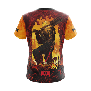 Doom ( Video Game ) New Unisex 3D T-shirt   