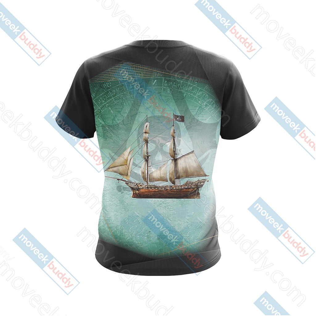 Assassin’s Creed IV Black Flag Video Game Unisex 3D T-shirt