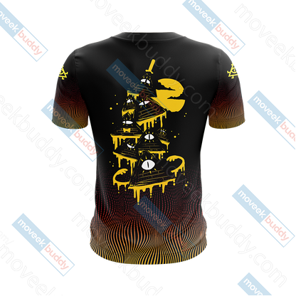 Gravity Falls - Bill Cipher Wheel New Version Unisex 3D T-shirt