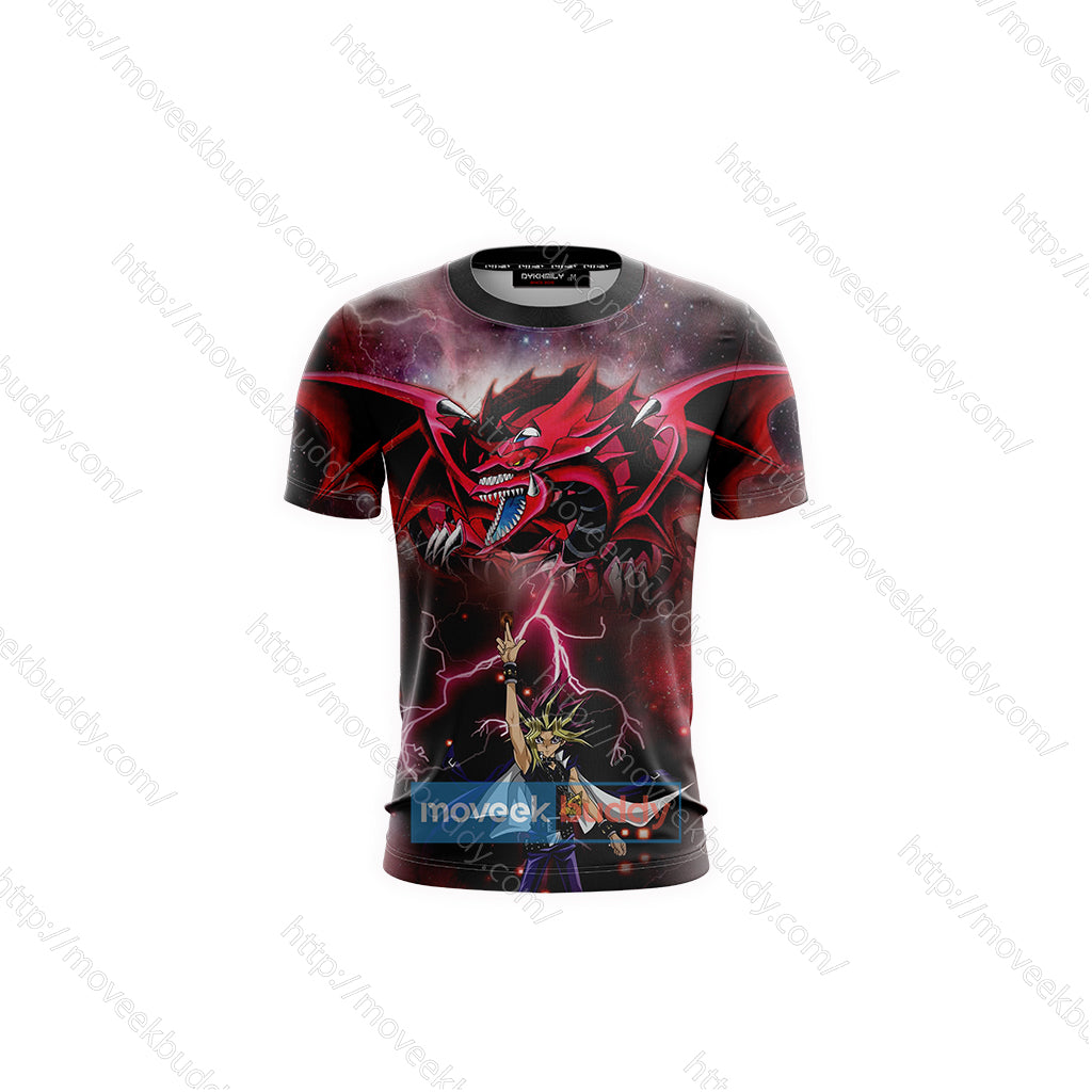 Yu-Gi-Oh! Yami Yugi And Slifer The Sky Dragon Unisex 3D T-shirt