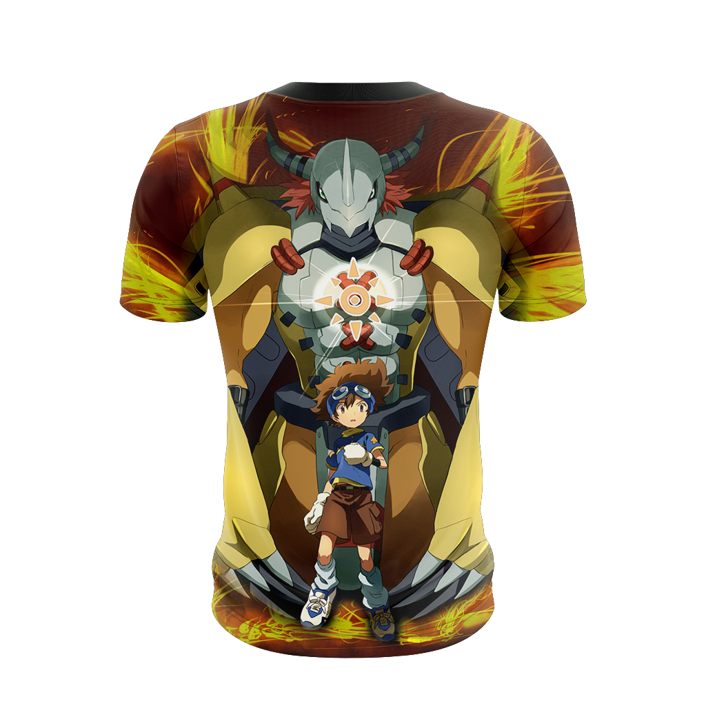 Digimon Greymon And Yagami Taichi 3D T-shirt   