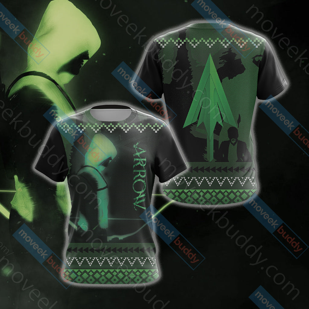 Arrow Knitting Style Unisex 3D T-shirt   