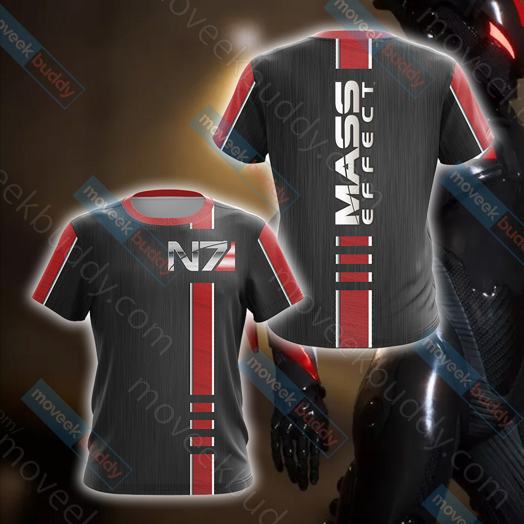 Mass Effect - N7 symbol Unisex 3D T-shirt   