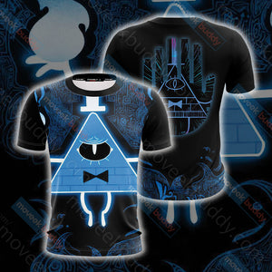 Gravity Falls - Bill Cipher Wheel Unisex 3D T-shirt   