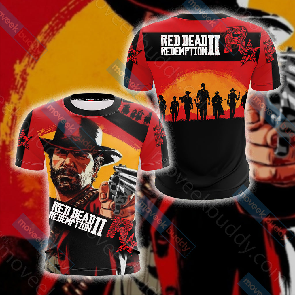 Red Dead Redemption 2 Unisex 3D T-shirt   