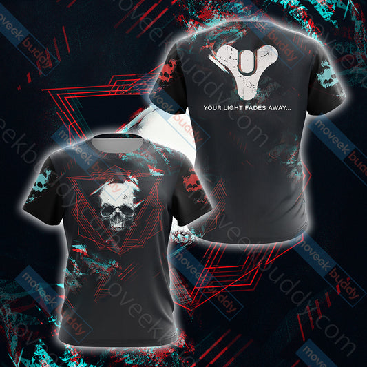 Destiny 2 New Style Unisex 3D T-shirt Zip Hoodie Pullover Hoodie T-shirt