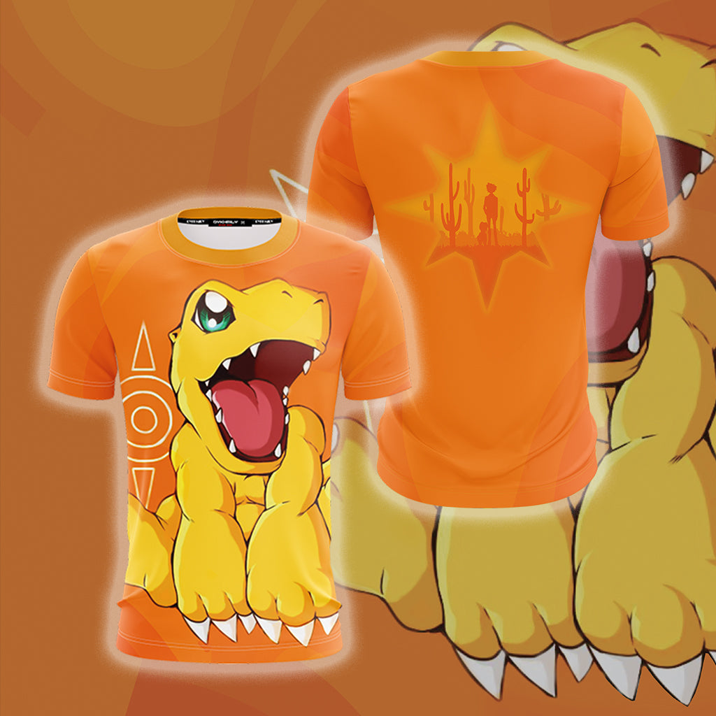Digimon Agumon Unisex 3D T-shirt