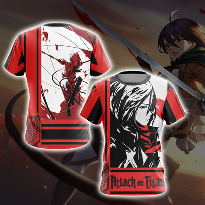 Attack on Titan - Mikasa Ackerman Unisex 3D T-shirt T-shirt
