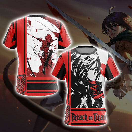Attack on Titan - Mikasa Ackerman Unisex 3D T-shirt T-shirt