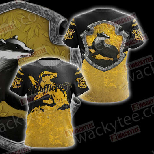 Hufflepuff House Harry Potter New Version Unisex 3D T-shirt