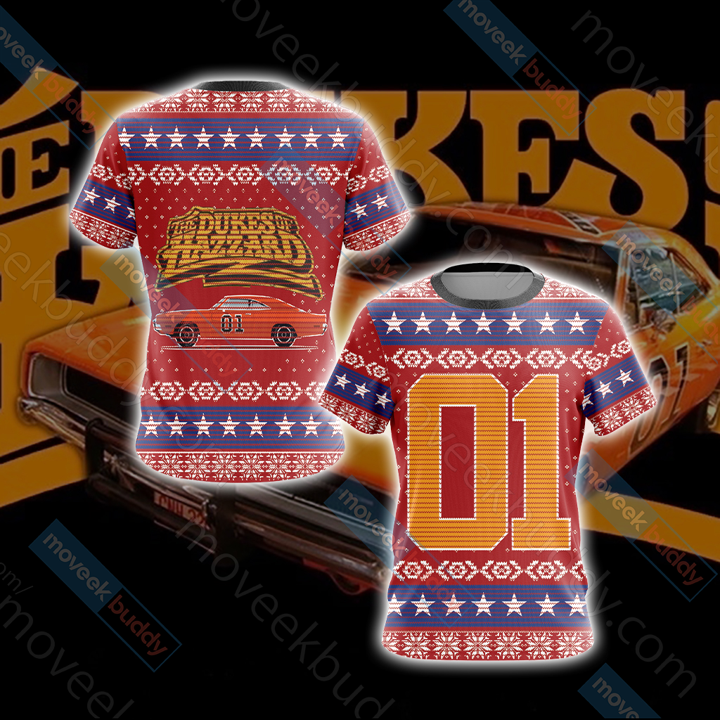 The Dukes Of Hazzard General Lee Unisex 3D T-shirt   