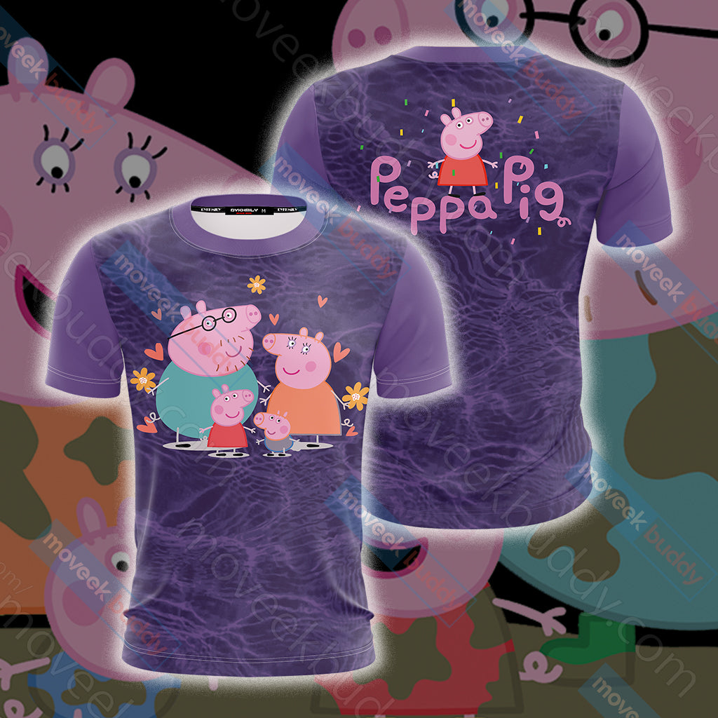 Peppa Pig Unisex 3D T-shirt   