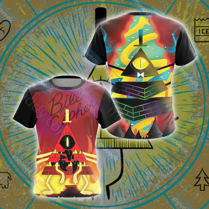 Gravity Falls - Bill Cipher Unisex 3D T-shirt   