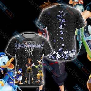 Kingdom Hearts III New Unisex 3D T-shirt   