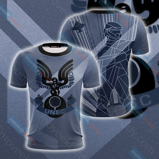 Halo 3: ODST Factions - UNSC Unisex 3D T-shirt   