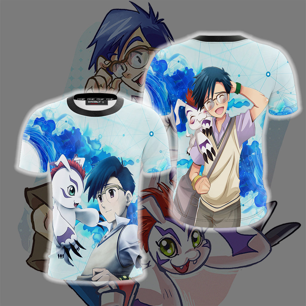 Digimon Joe and Gomamon Unisex 3D T-shirt   