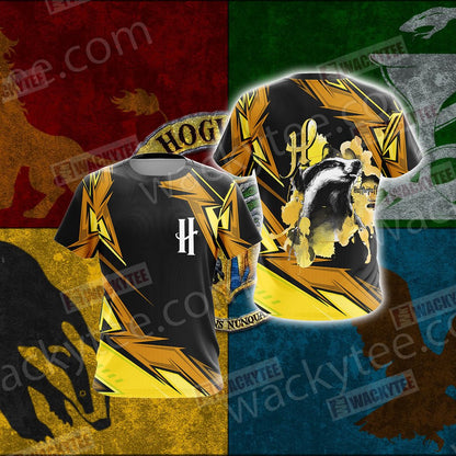 Harry Potter - Hufflepuff House Wacky Style Unisex 3D T-shirt