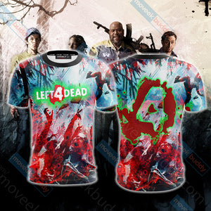 Left 4 Dead Symbol Unisex 3D T-shirt   