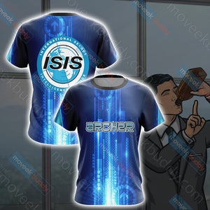 Archer (TV series) - ISIS Logo Unisex 3D T-shirt   