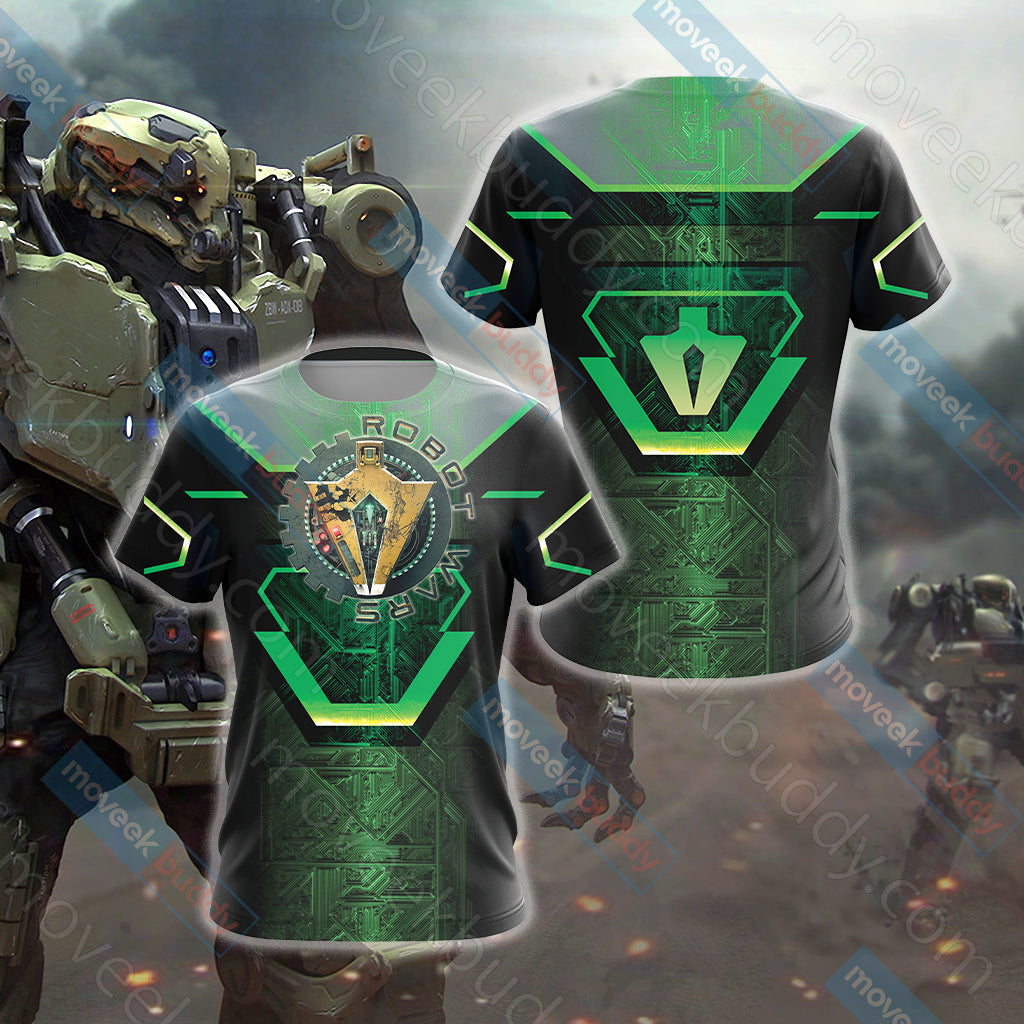 Robot Wars Unisex 3D T-shirt