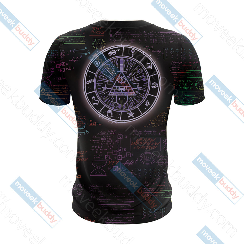 Gravity Falls Bill Cipher Wheel Unisex 3D T-shirt