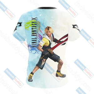 Final Fantasy X - Tidus T-shirt Zip Hoodie Pullover Hoodie   