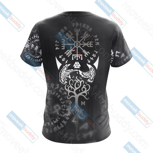 Vikings - Vegvisir Unisex 3D T-shirt   