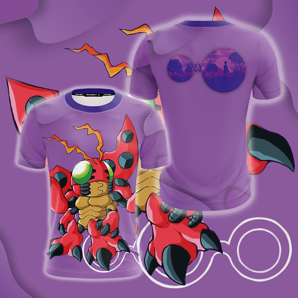 Digimon Tentomon Unisex 3D T-shirt