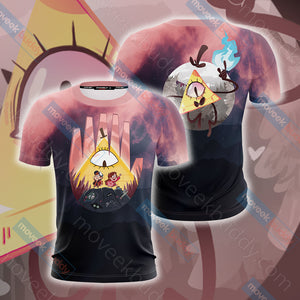 Gravity Falls Bill Cipher Wheel New Unisex 3D T-shirt   