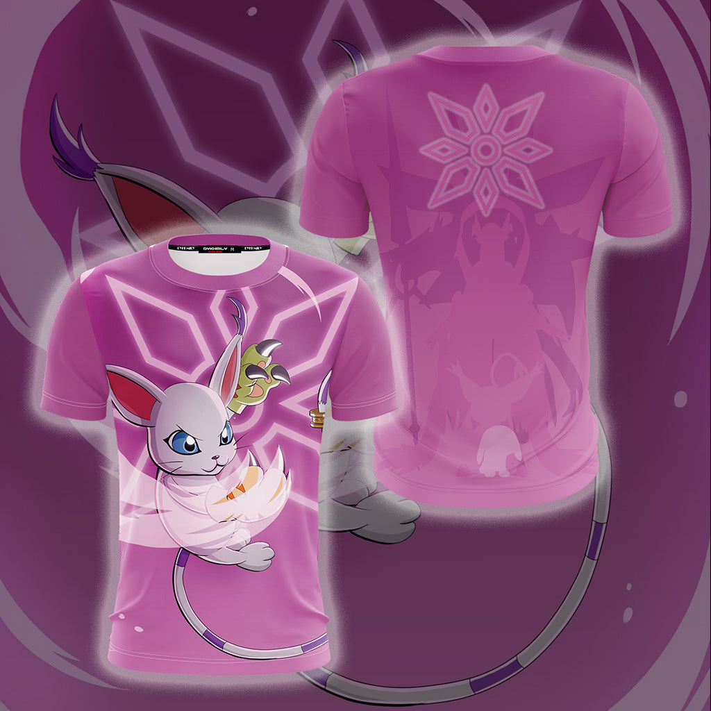 Digimon Gatomon Unisex 3D T-shirt   