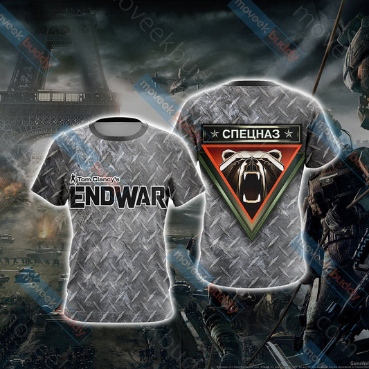 Tom Clancy's EndWar - Spetsnaz Guard Brigades Unisex 3D T-shirt   