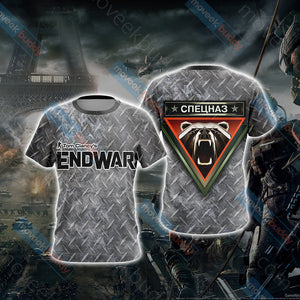 Tom Clancy's EndWar - Spetsnaz Guard Brigades Unisex 3D T-shirt   