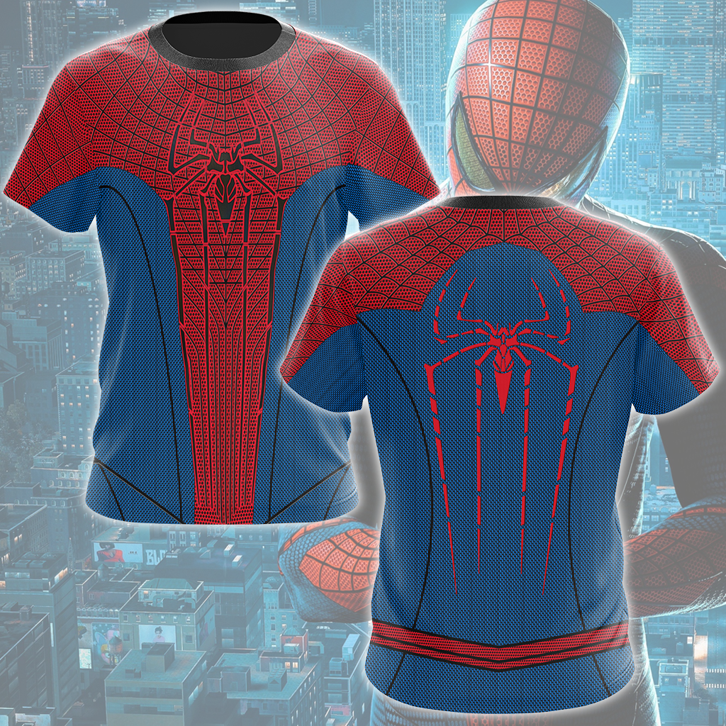 Spider-Man 2 Amazing Suit (Amazing Spider-Man 1 Suit) Cosplay Video Game All Over Printed T-shirt Tank Top Zip Hoodie Pullover Hoodie Hawaiian Shirt Beach Shorts Joggers T-shirt
