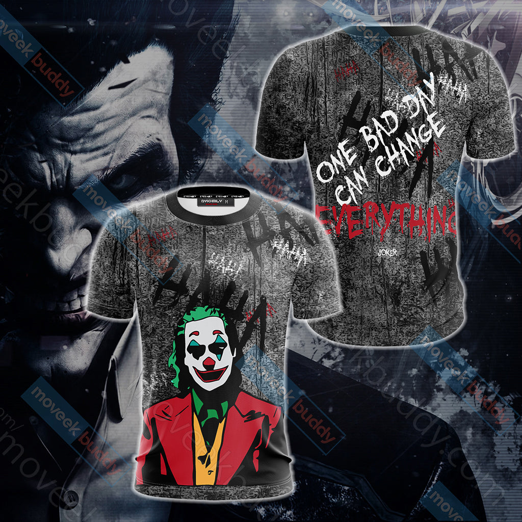 Joker - One bad day can change everything Unisex 3D T-shirt   