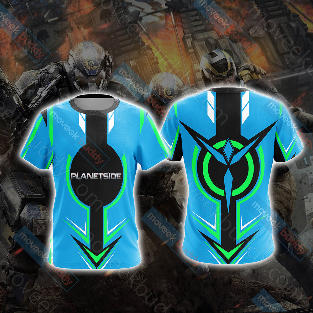 PlanetSide - Intellect Shall Overcome Unisex 3D T-shirt