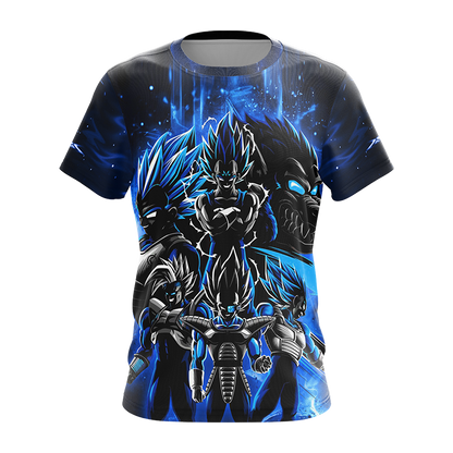 Dragon Ball Vegeta Unisex 3D T-shirt Zip Hoodie