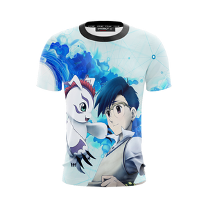 Digimon Joe and Gomamon Unisex 3D T-shirt   