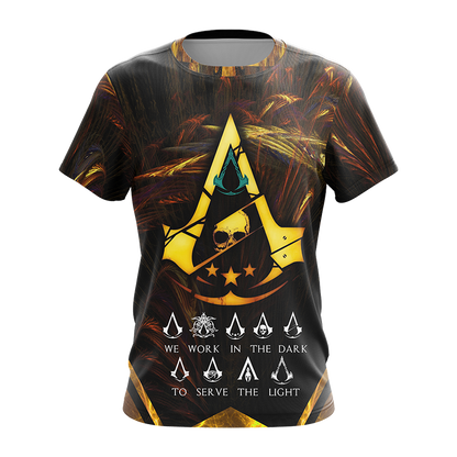 Assassin's Creed We Work In The Dark To Serve The Light Unisex 3D T-shirt Zip Hoodie Pullover Hoodie