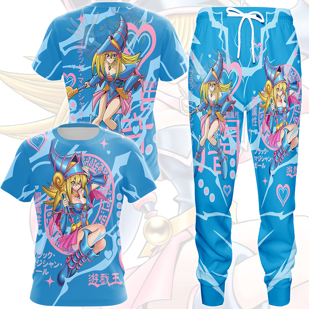 Yu-gi-oh! Dark Magician Girl Video Game All Over Printed T-shirt Tank Top Zip Hoodie Pullover Hoodie Hawaiian Shirt Beach Shorts Joggers