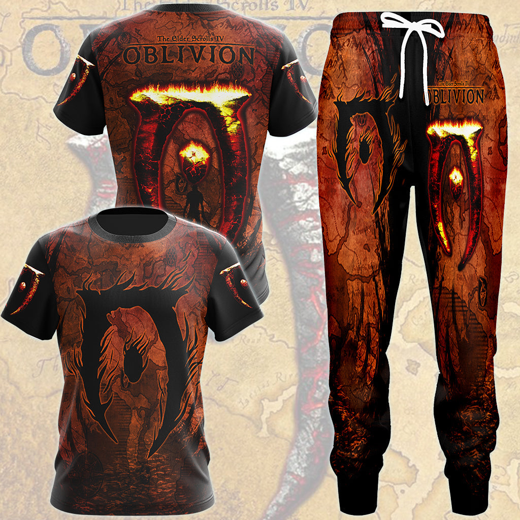 The Elder Scrolls IV: Oblivion Video Game All Over Printed T-shirt Tank Top Zip Hoodie Pullover Hoodie Hawaiian Shirt Beach Shorts Joggers