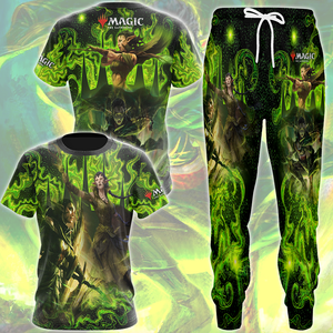 Magic: The Gathering Nissa Revane Video Game All Over Printed T-shirt Tank Top Zip Hoodie Pullover Hoodie Hawaiian Shirt Beach Shorts Joggers