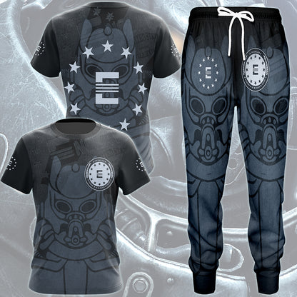 Fallout The Enclave Video Game All Over Printed T-shirt Tank Top Zip Hoodie Pullover Hoodie Hawaiian Shirt Beach Shorts Joggers
