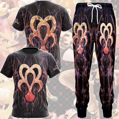 Kingdom Hearts Symbols Dream Eater Spirit Video Game All Over Printed T-shirt Tank Top Zip Hoodie Pullover Hoodie Hawaiian Shirt Beach Shorts Joggers