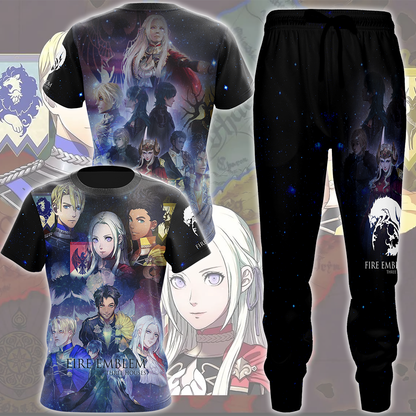 Fire Emblem Three Houses Video Game All Over Printed T-shirt Tank Top Zip Hoodie Pullover Hoodie Hawaiian Shirt Beach Shorts Joggers